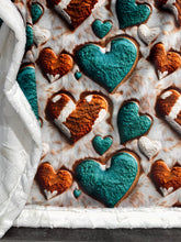 Load image into Gallery viewer, Cow Hide Hearts XL Adult Size