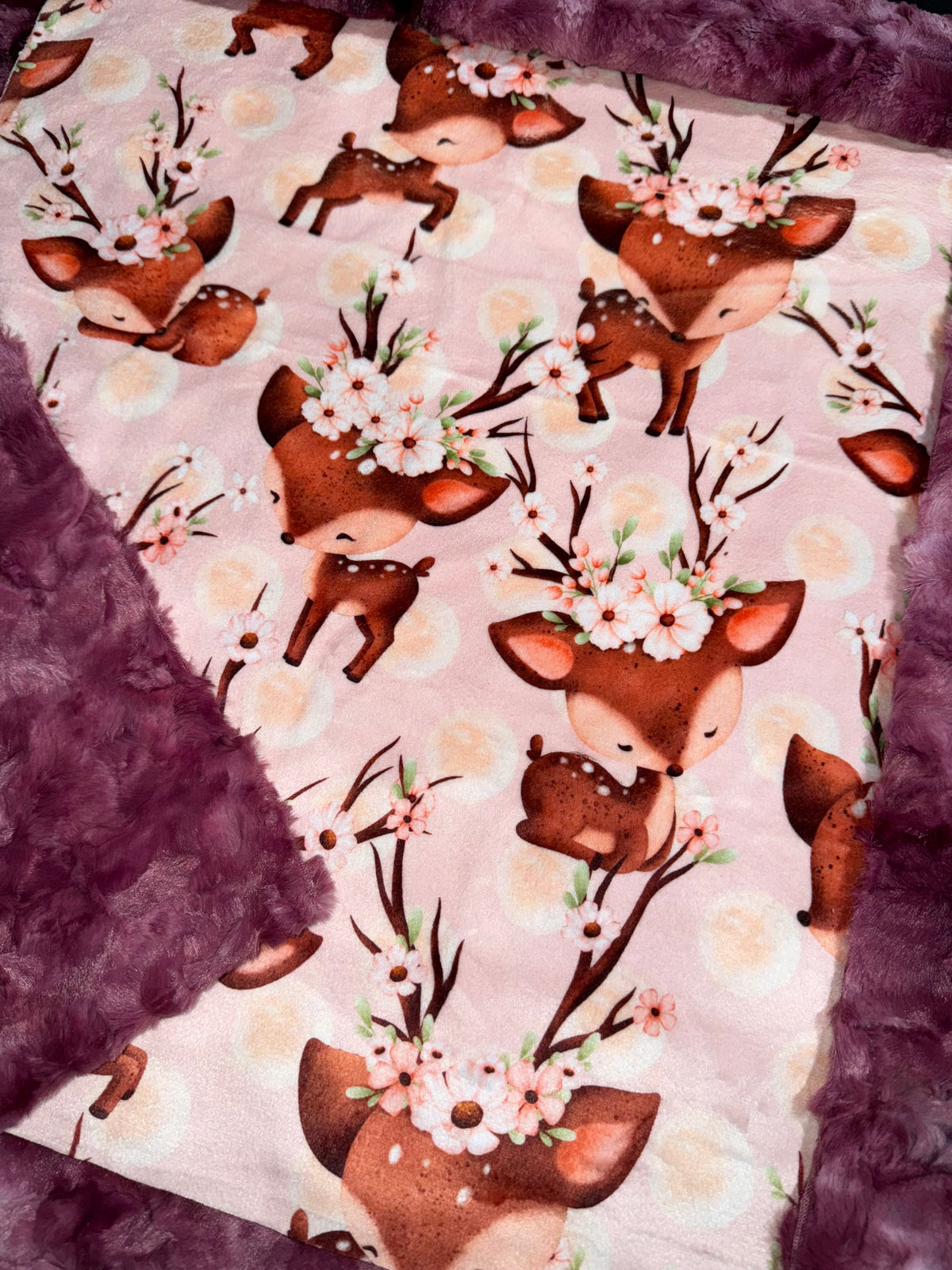 Floral Fawn Lovey Size