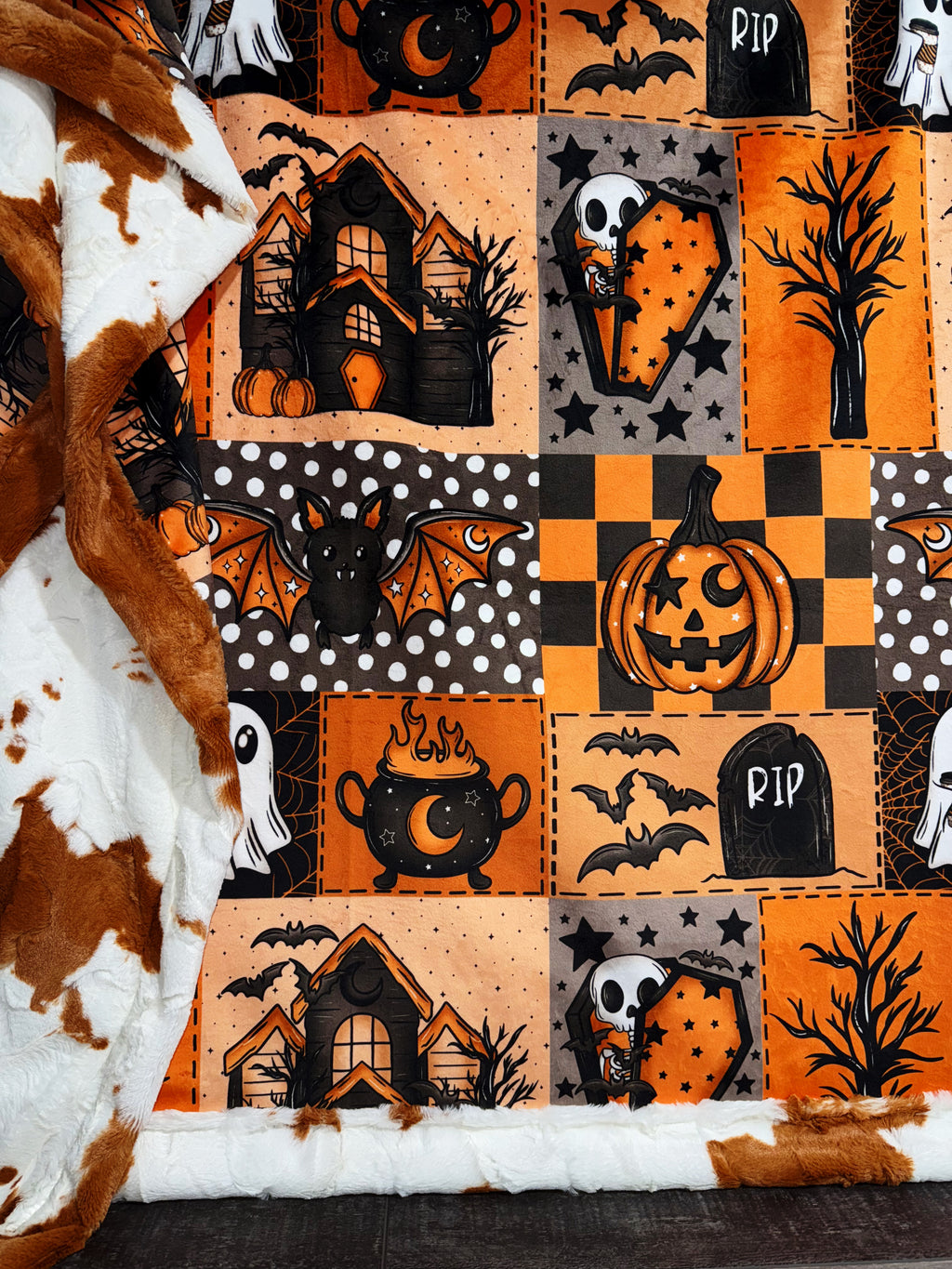Haunted Faux Quilt XL Adult Size