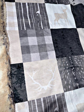 Load image into Gallery viewer, Extra Luxe Sand Castle Bunny + Bucks Faux Quilt XL Adult Size