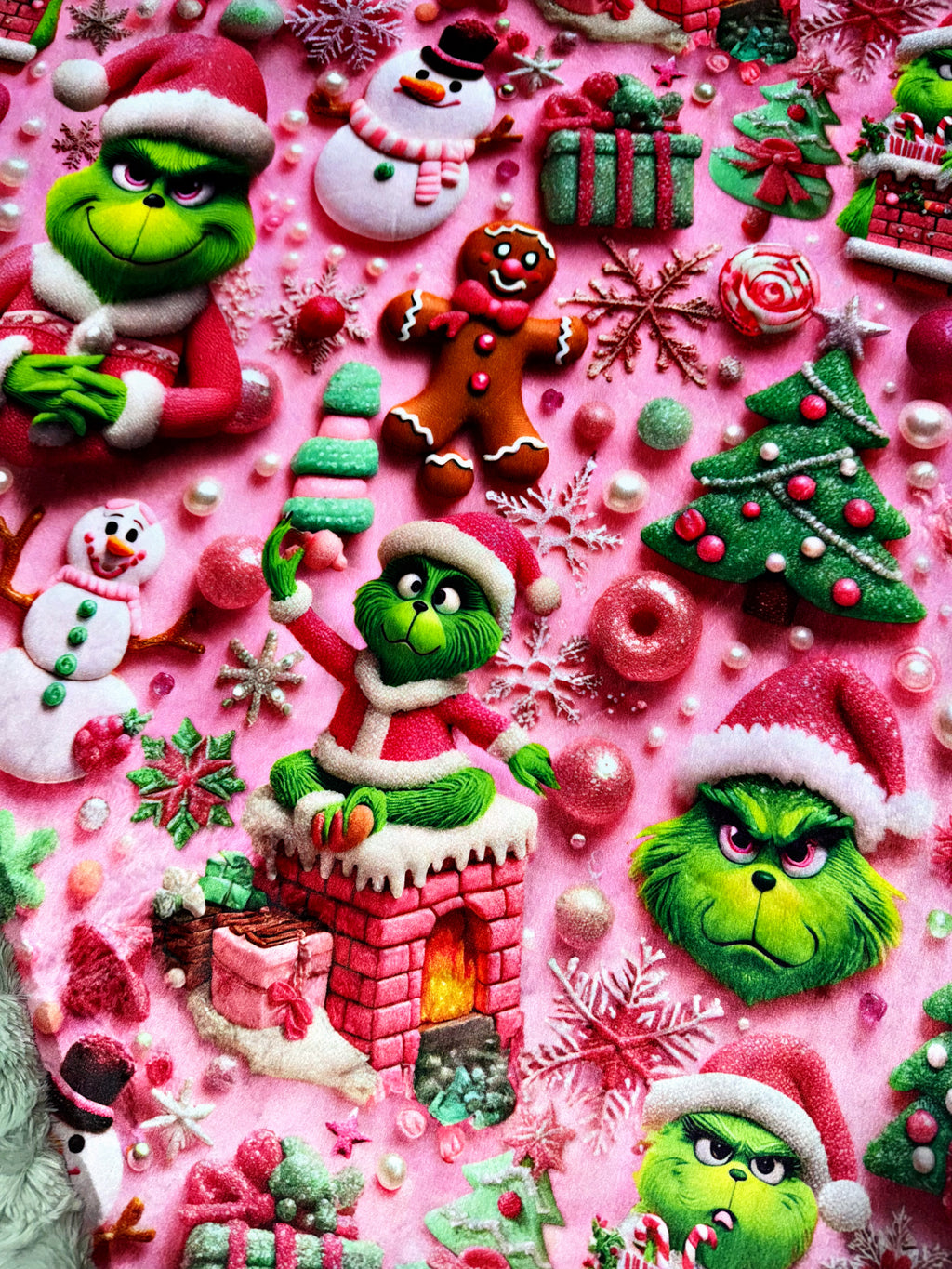 Green + Pink Christmas XL Adult Size