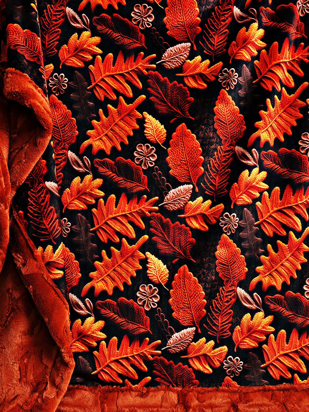 Rust Autumn Leaves XL Adult Size
