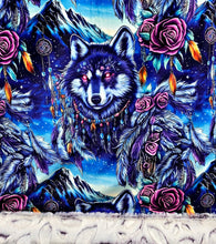 Load image into Gallery viewer, Floral Tribal Wolves XL Adult Size