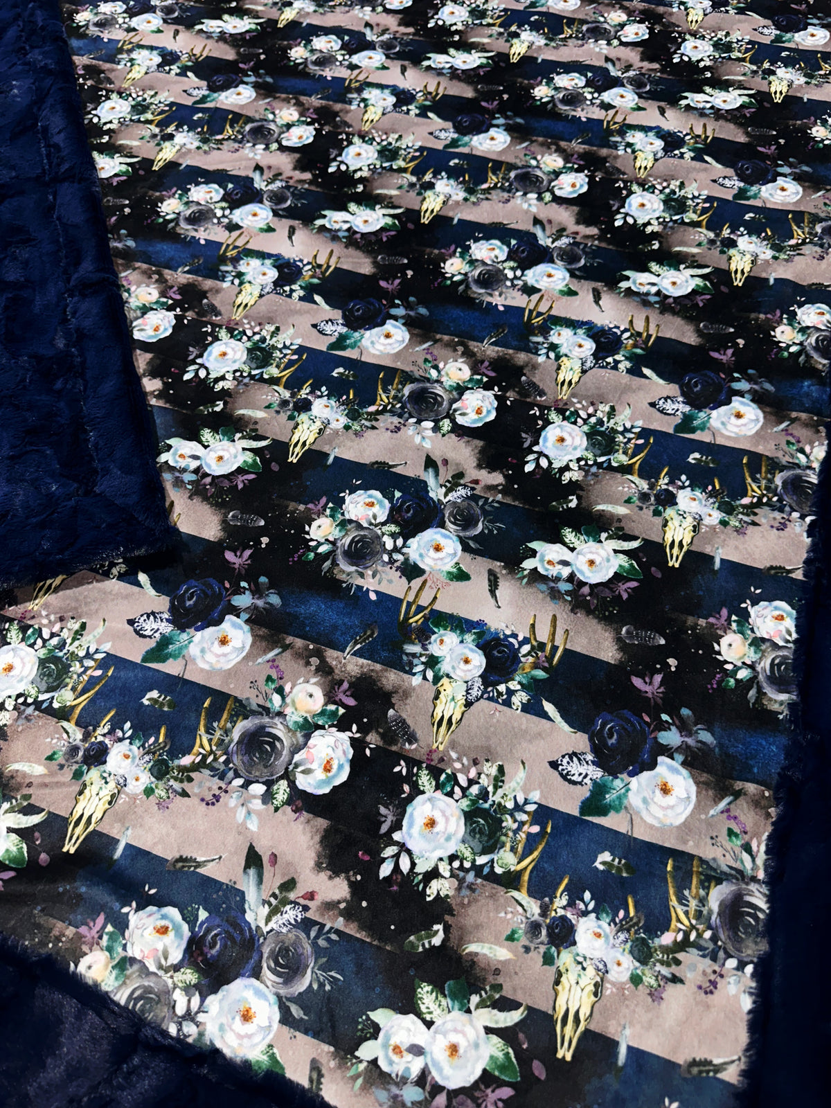 Boho Floral Skulls Adult Size