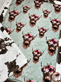Pretty Cow Crib Size