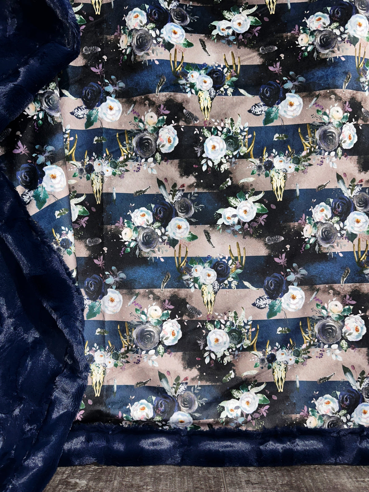 Boho Floral Skulls Adult Size