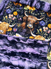 Load image into Gallery viewer, Violet Highland Cows Baby Size