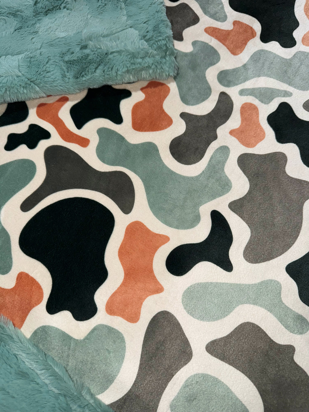 Old School Camo Throw Size