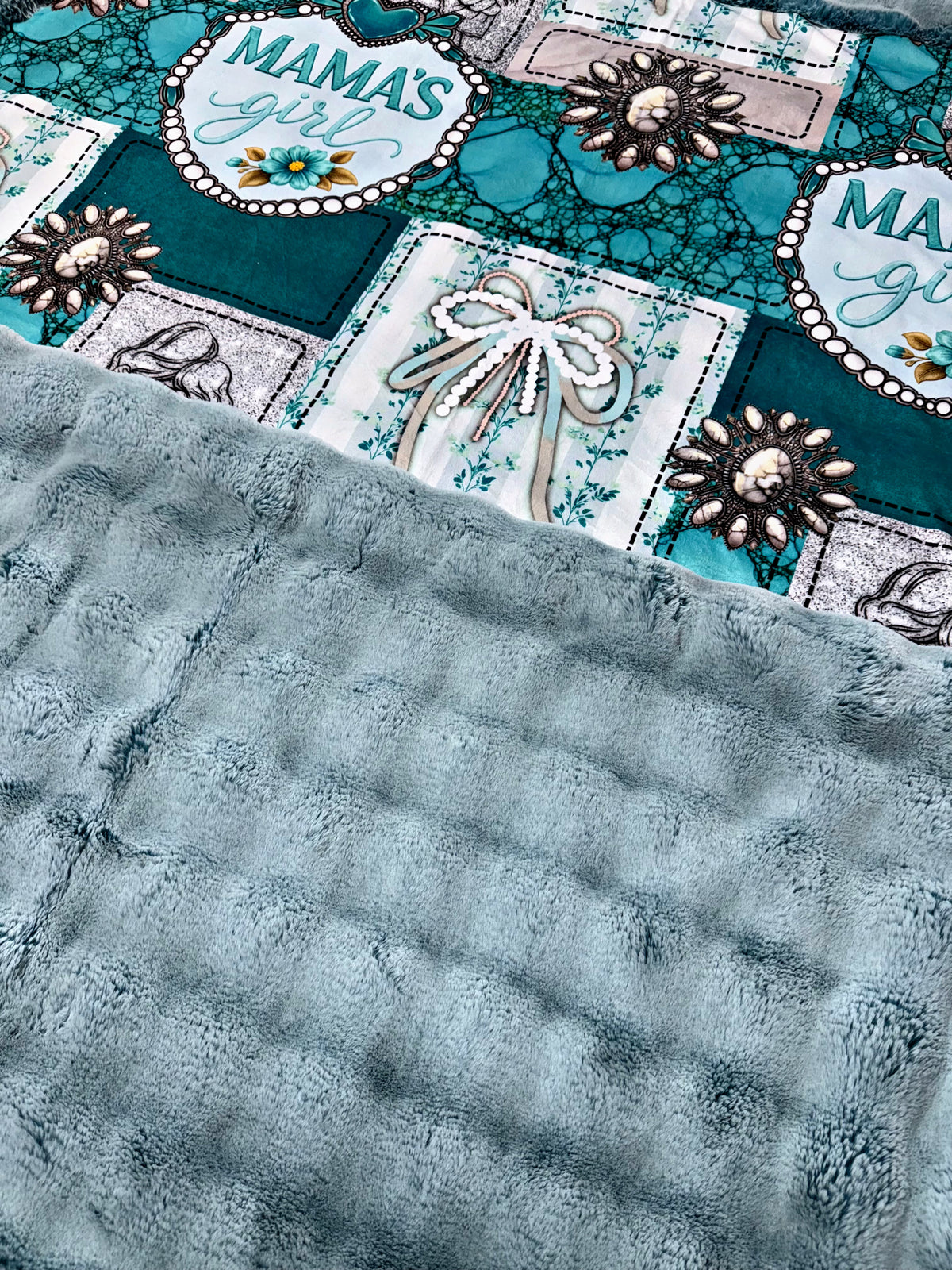 Extra Luxe Frosted Powder Puff + Mamas Girl XL Adult Size