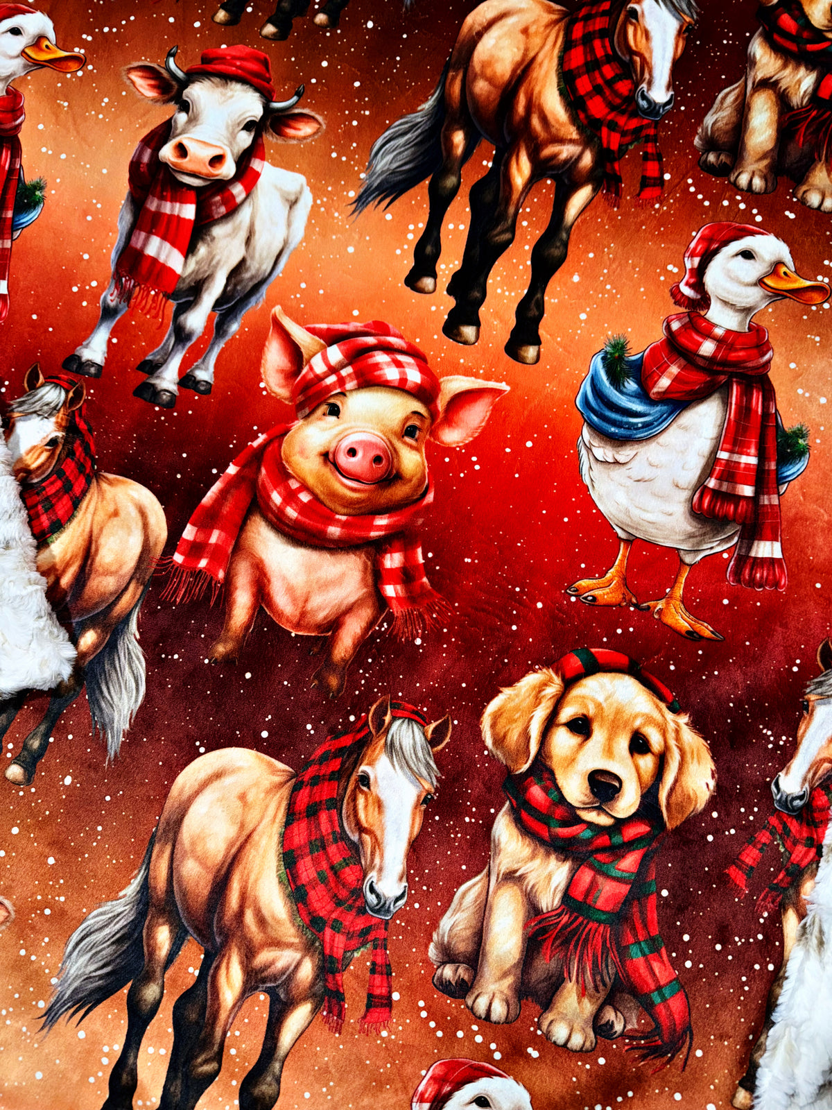 Winter At The Farm XL Adult Size