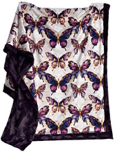 Load image into Gallery viewer, Purple Glass Butterflies XL Adult Size