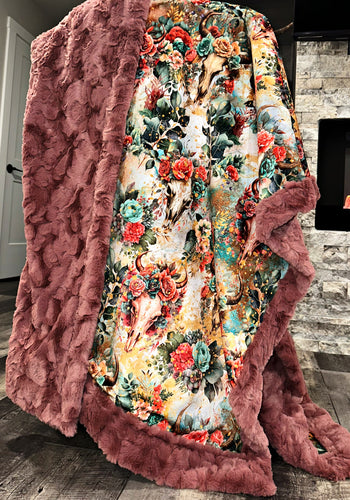 Floral Boho Skulls XL Adult Size