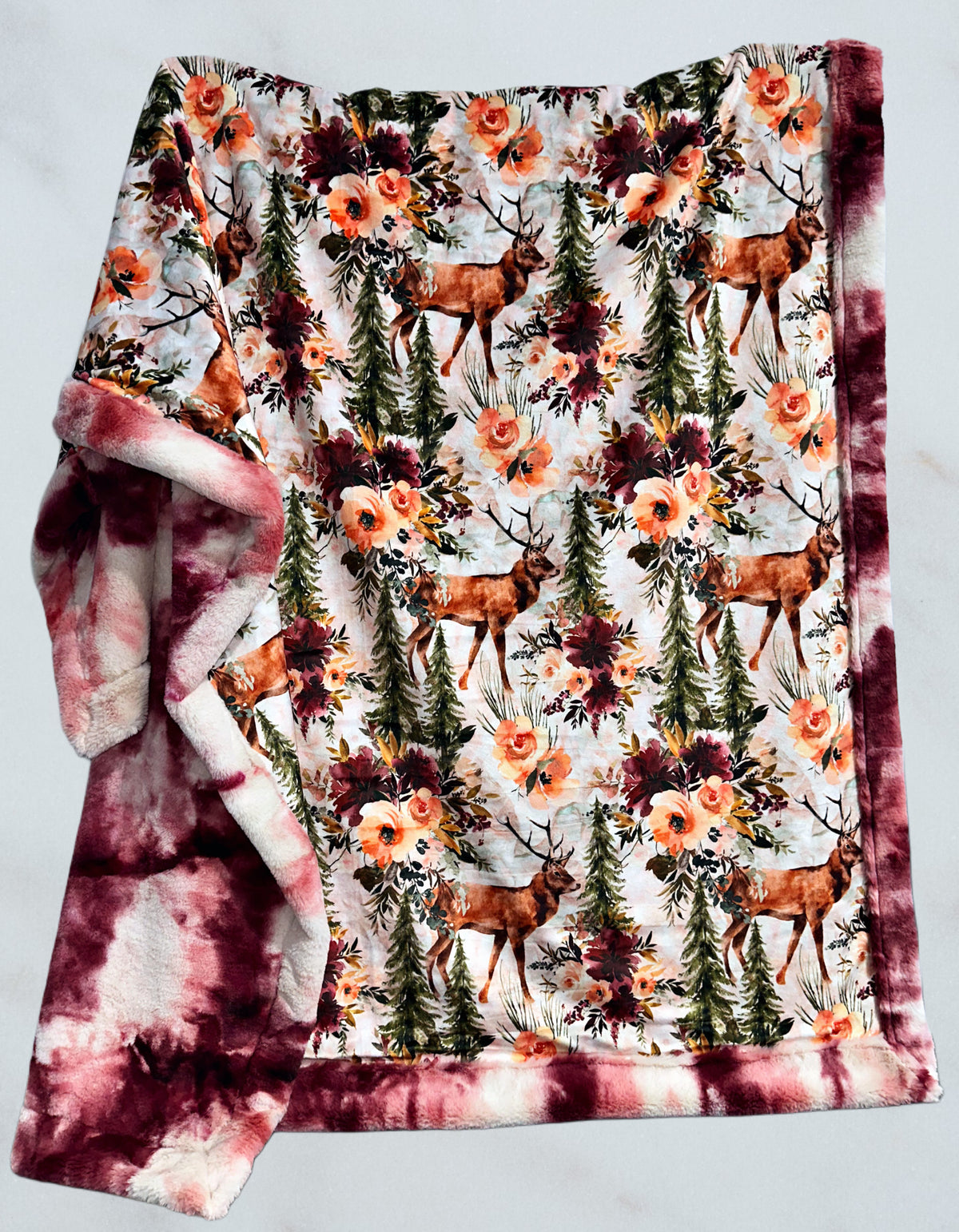 Extra Luxe Floral Stag Adult Size