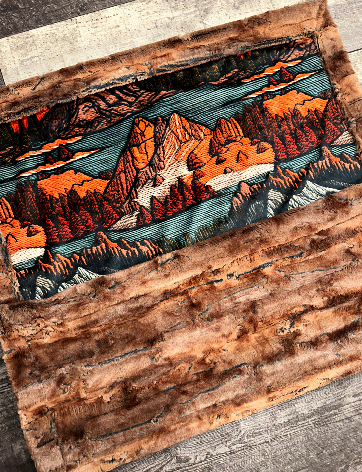 Embroidered Mountains Baby Size