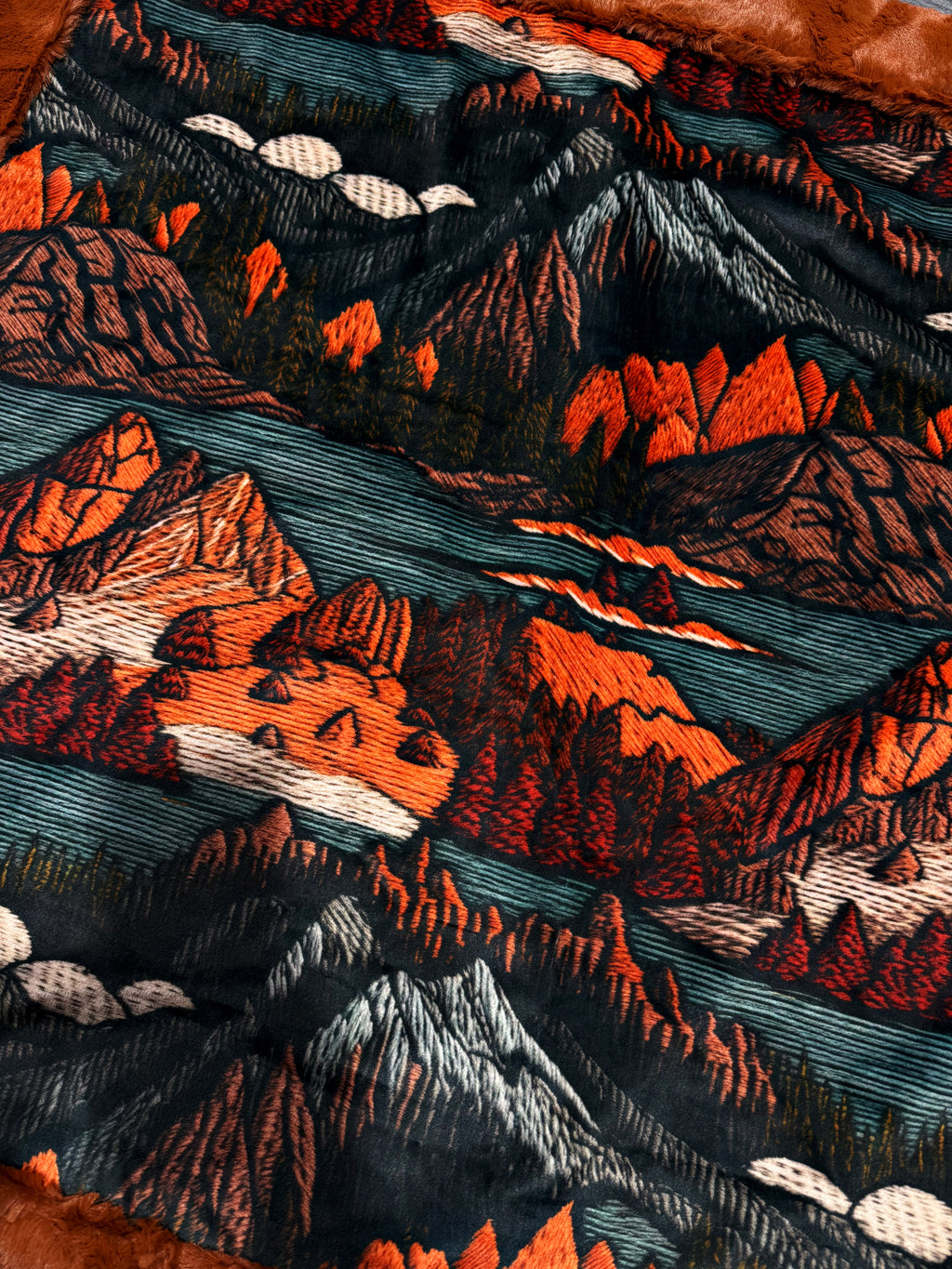 Embroidered Mountains Baby Size