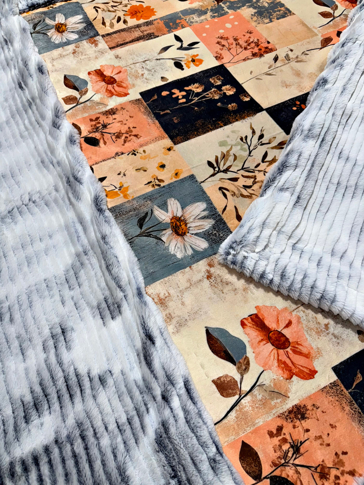 Extra Luxe Navy Frosted Oceana +  Florals XL Adult Size