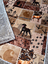Load image into Gallery viewer, Extra Luxe Glazed Sand Dollar Encore + Hunt Faux Quilt XL Adult Size