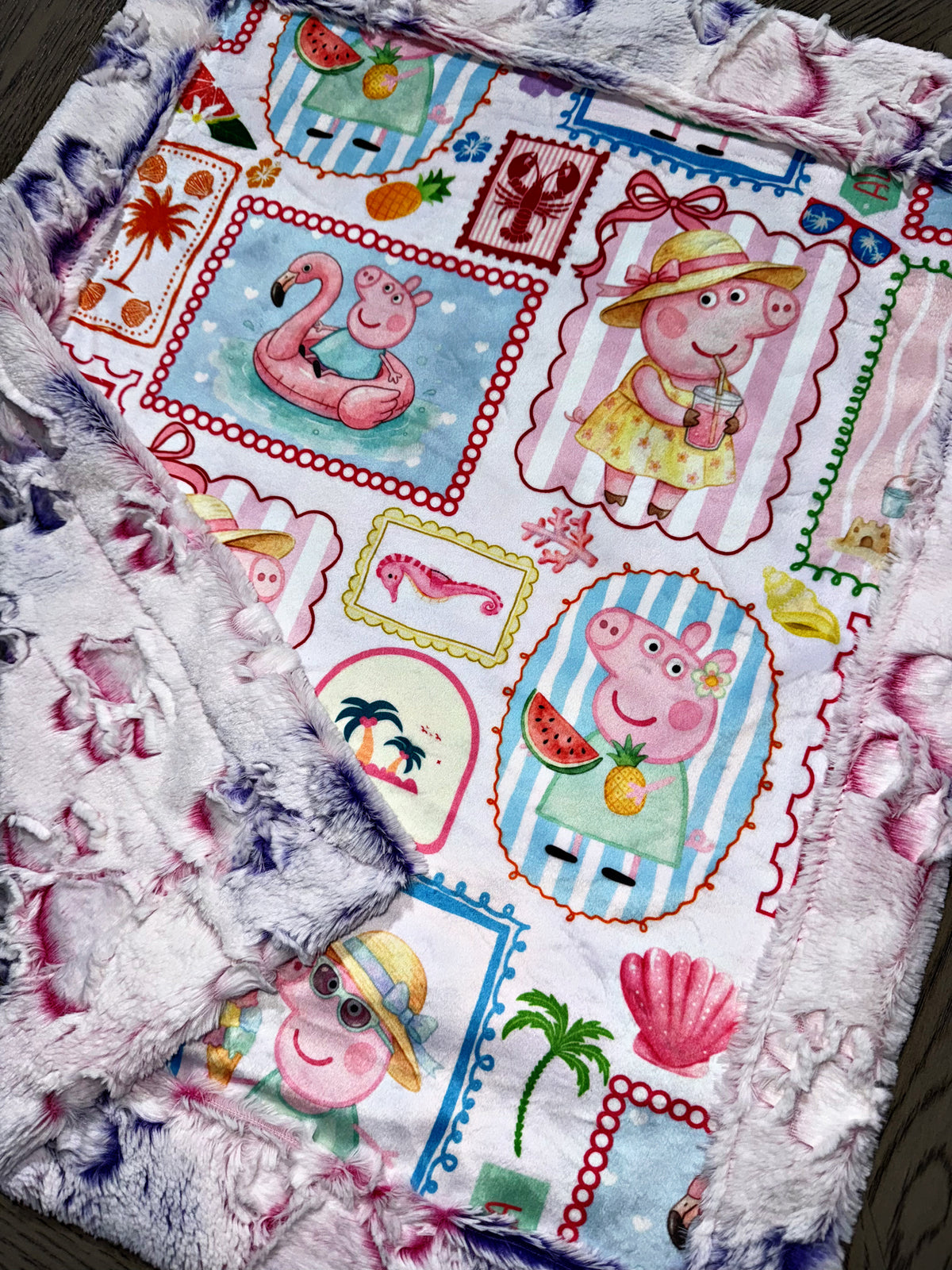 Pink Piggy Lovey Size