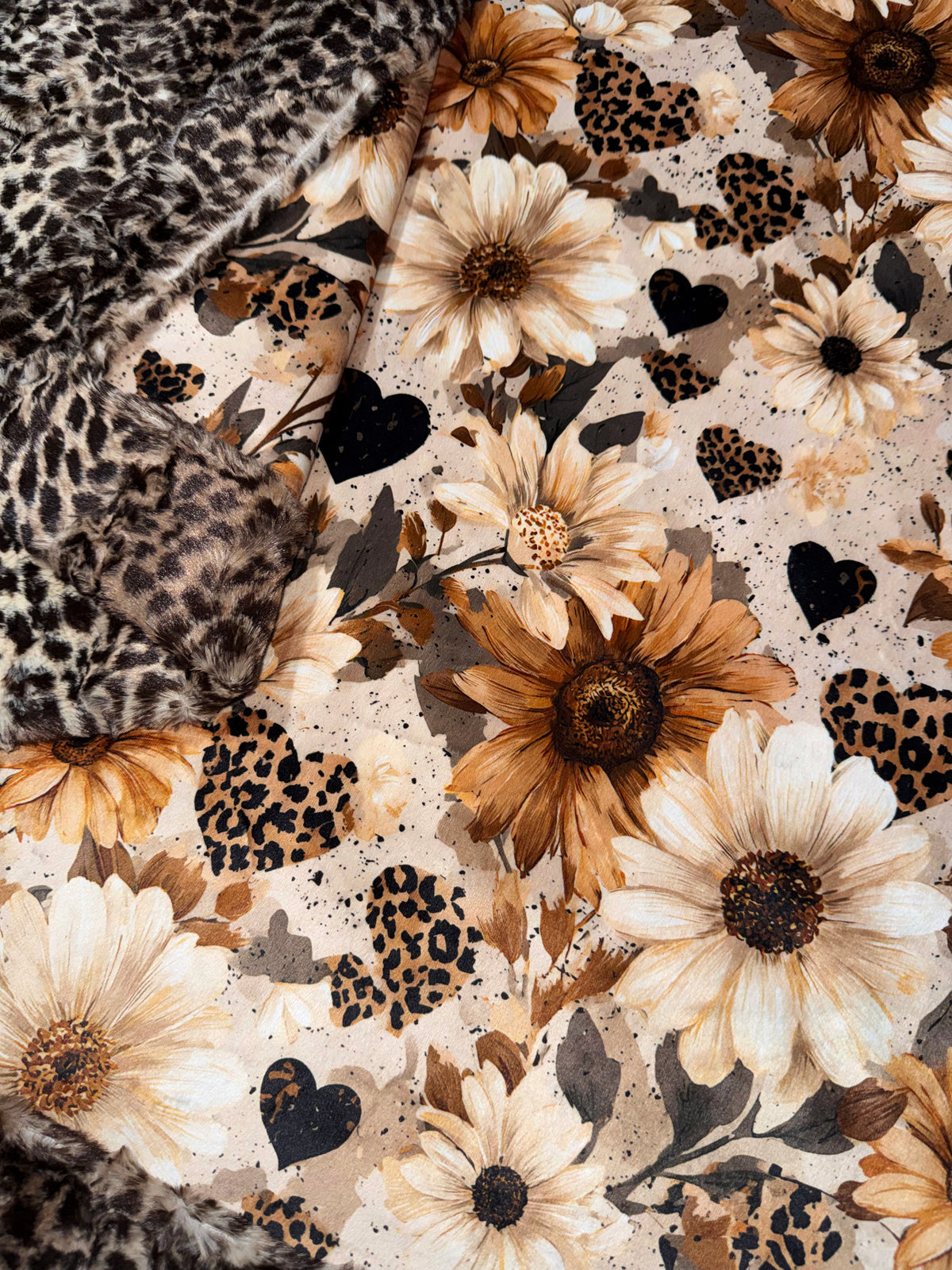 Cheetah Florals Xl Adult