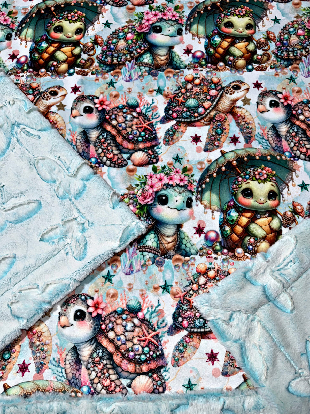 Butterflies+ Fancy Sea Turtles XL Adult Size
