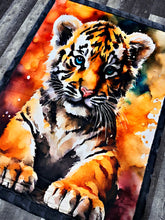 Load image into Gallery viewer, Watercolor Tiger Adult Size
