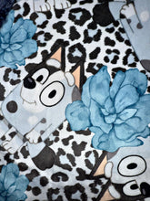 Load image into Gallery viewer, Floral Blue Lovey Size