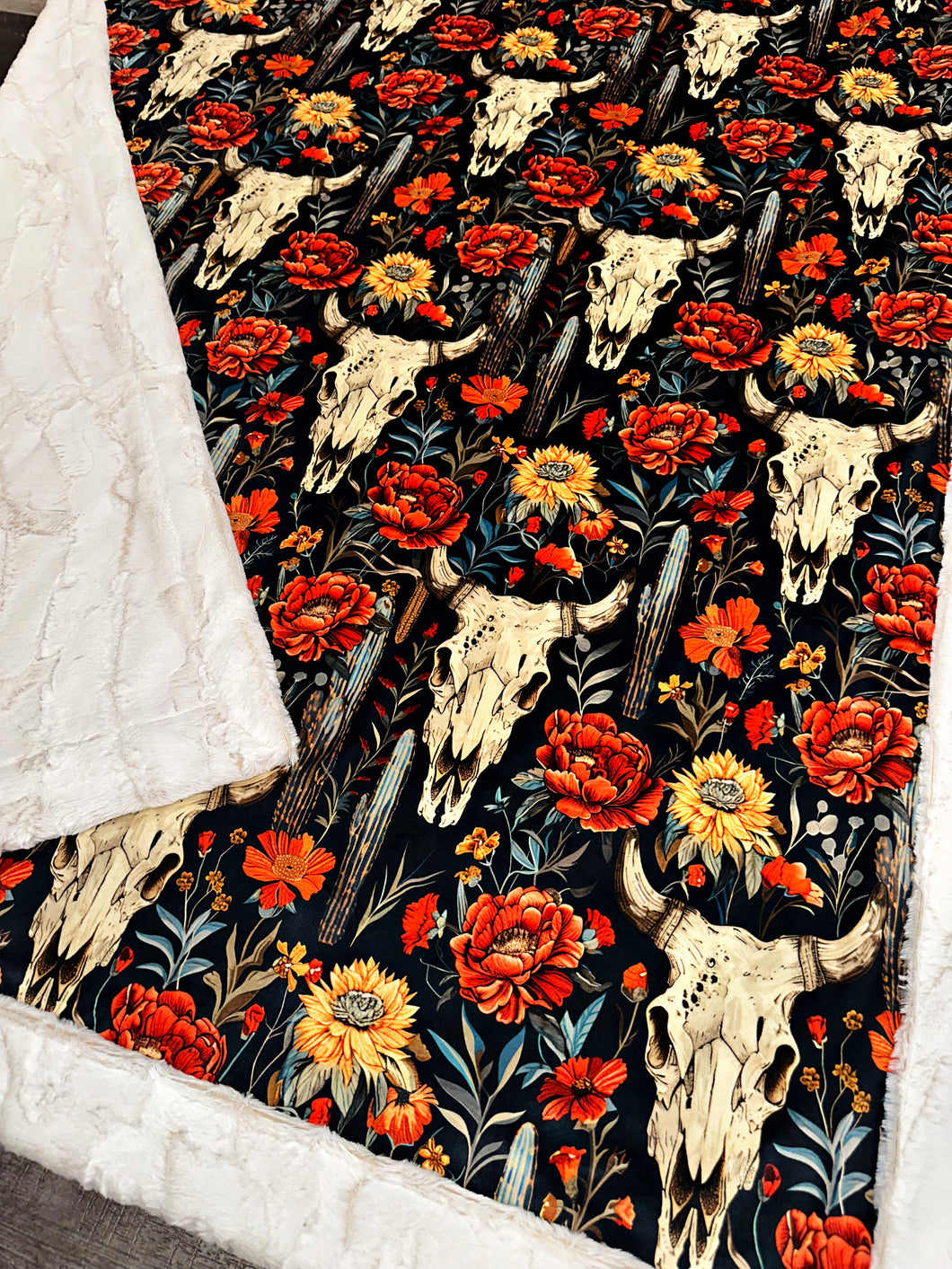 Floral Skull XL Adult Size