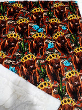 Load image into Gallery viewer, Sunflower Highland Cows Baby Size