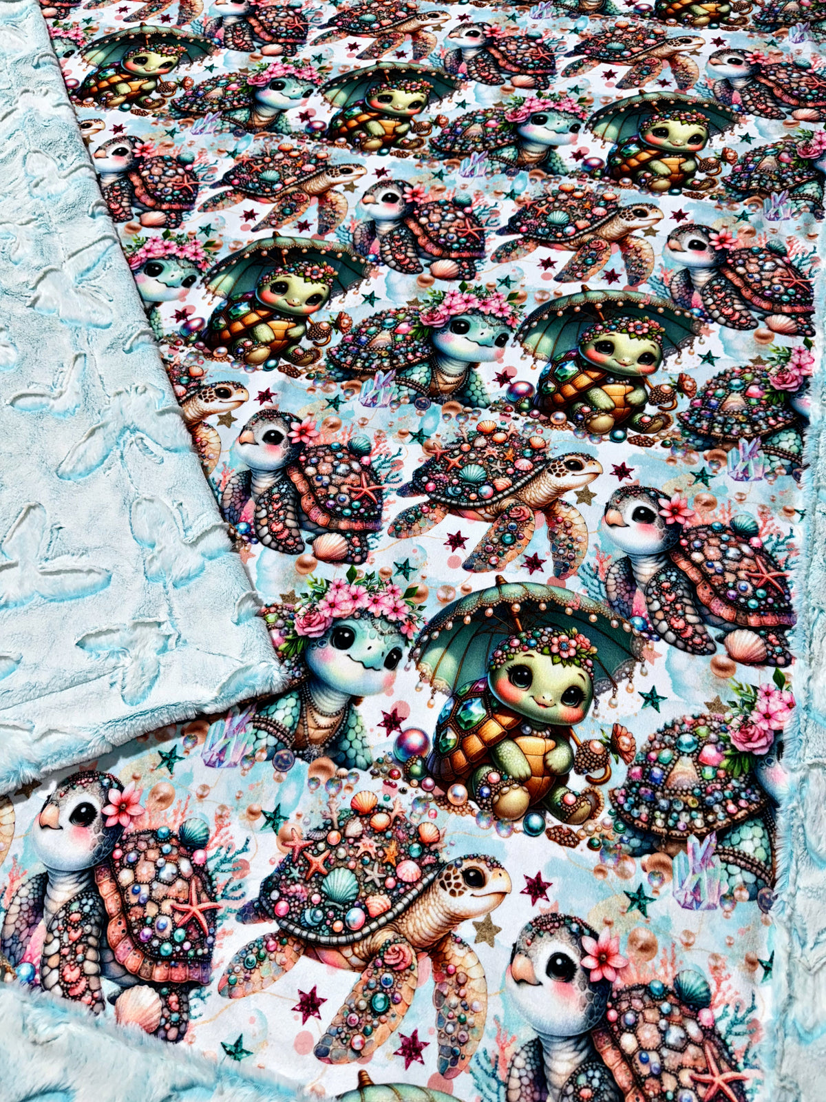 Butterflies+ Fancy Sea Turtles XL Adult Size