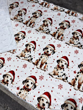 Load image into Gallery viewer, Christmas Pups XL Crib Size