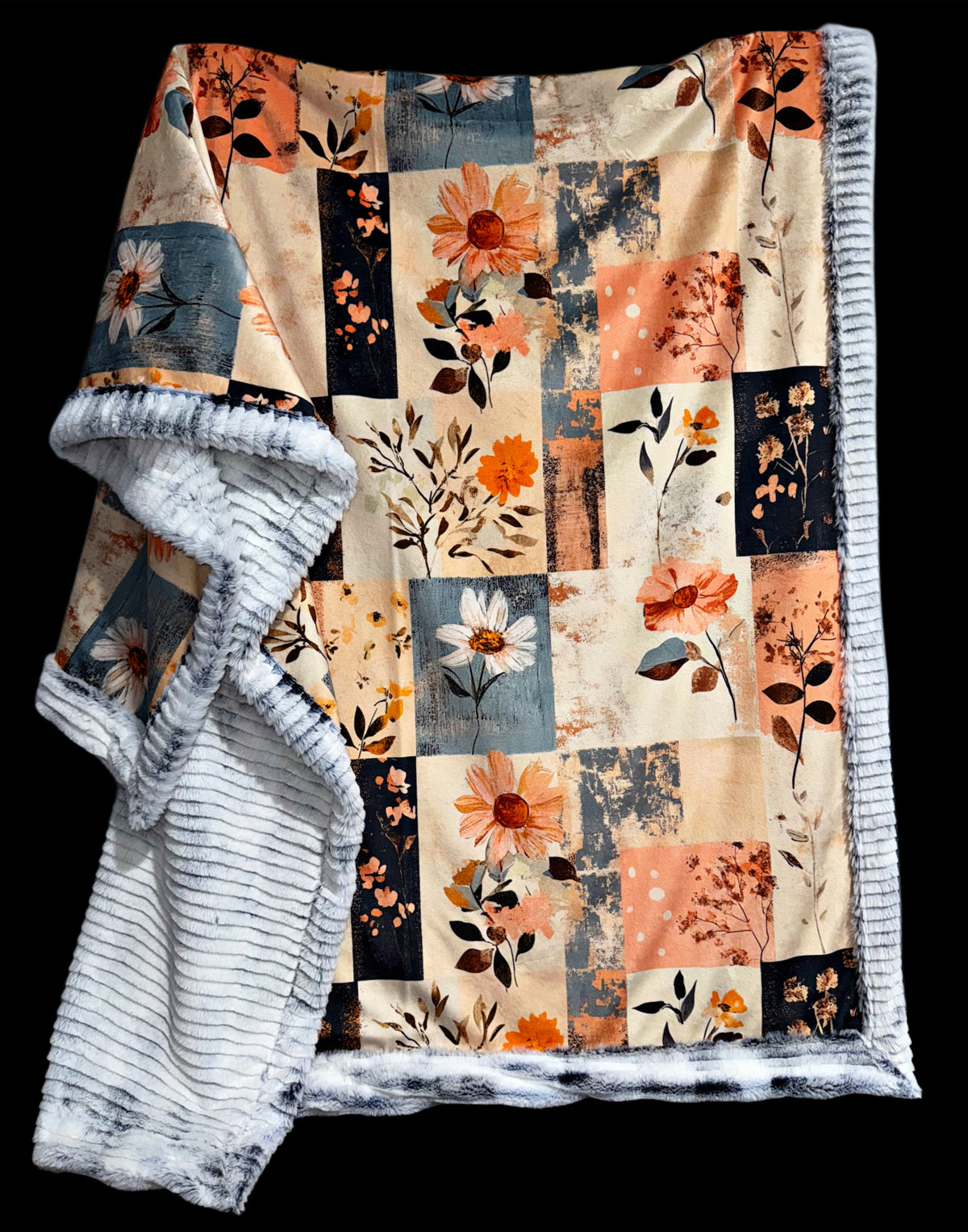 Extra Luxe Navy Frosted Oceana +  Florals XL Adult Size