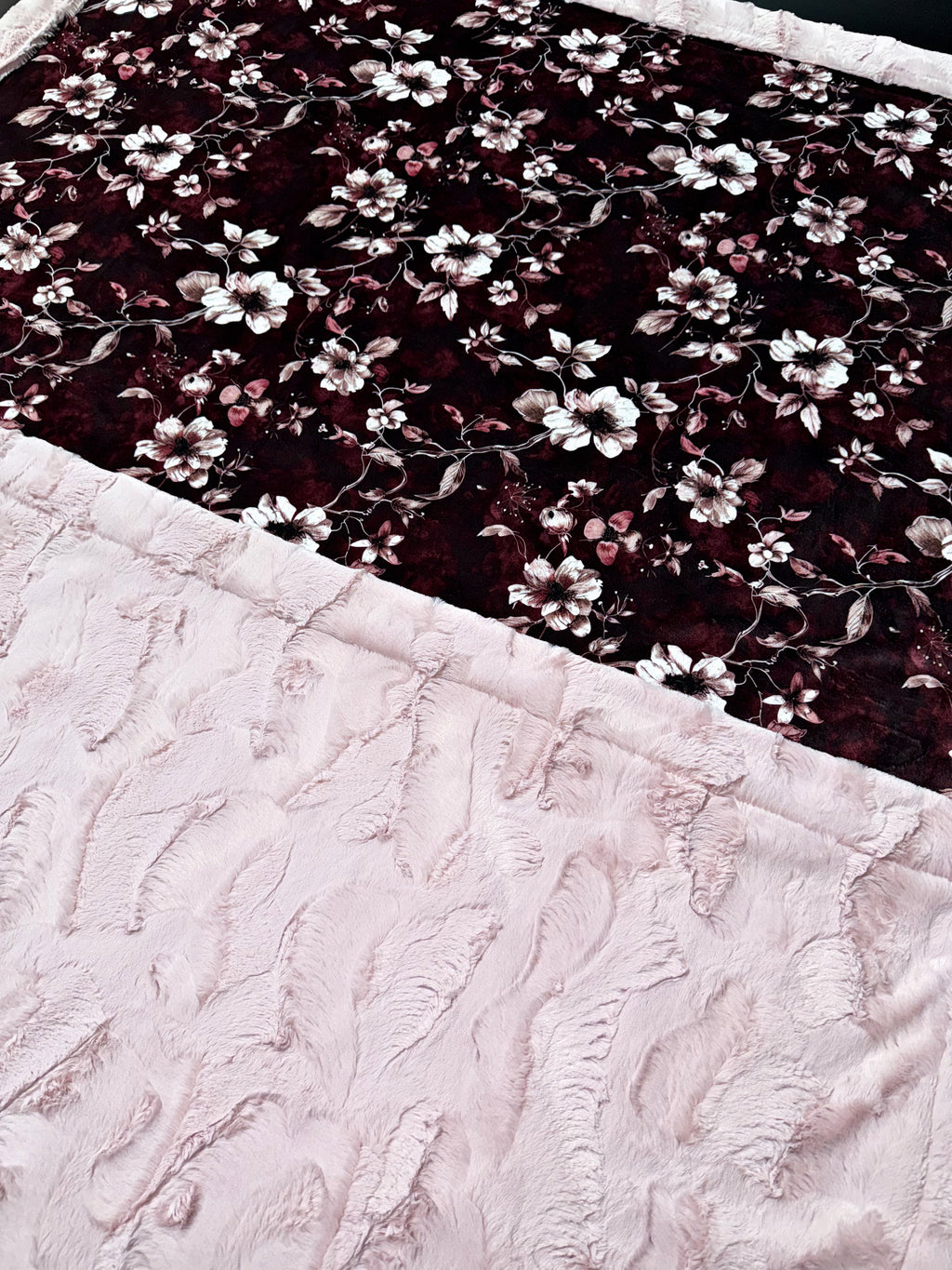 Wine + Blush Florals XL Adult Size