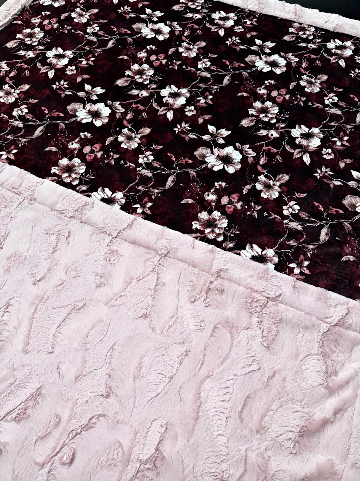 Wine + Blush Florals XL Adult Size