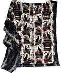 Black Cats, Roses, + Books XL Adult Size
