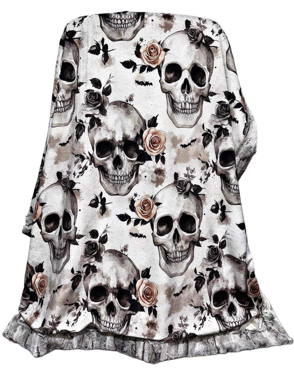 Blush Florals Skulls XL Adult Size