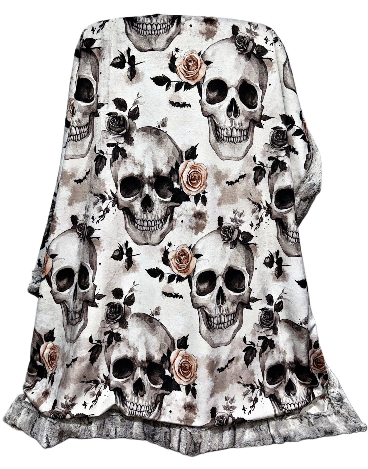 Blush Florals Skulls XL Adult Size