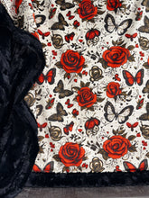 Load image into Gallery viewer, Tattoo Butterflies + Roses XL Adult Size