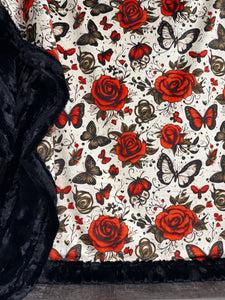 Tattoo Butterflies + Roses XL Adult Size