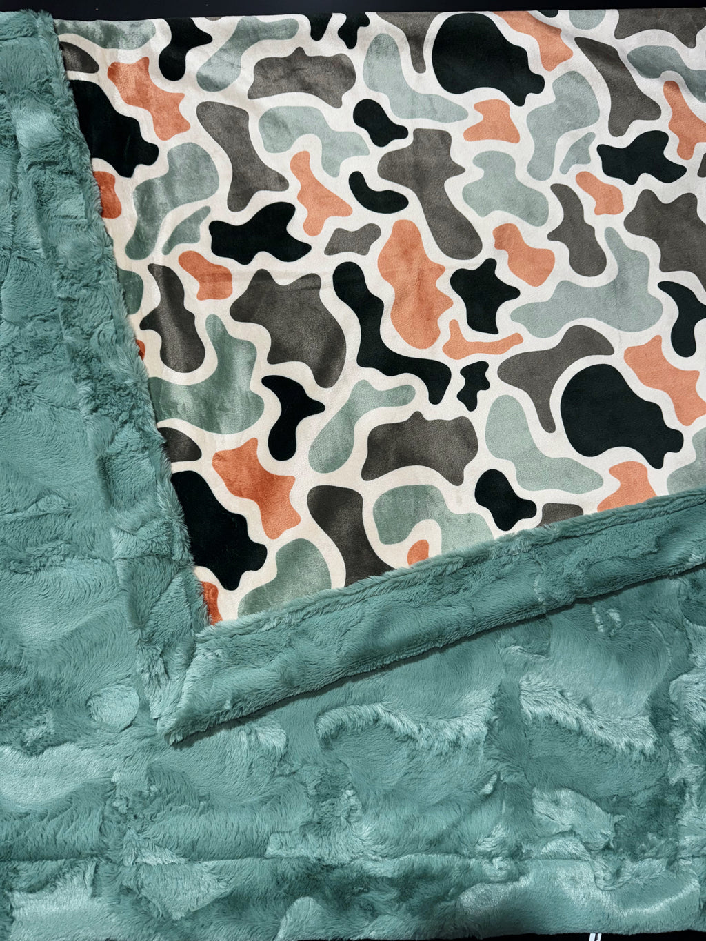 Old School Camo Throw Size
