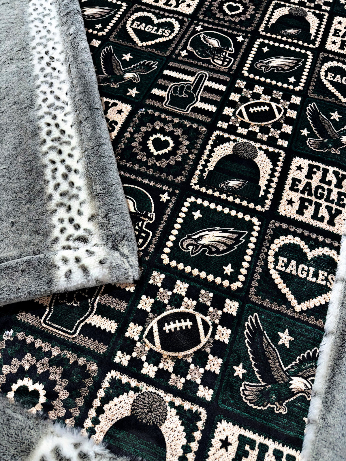 Extra Luxe Gunmetal Alaskan Bunny + Eagle Xl Adult