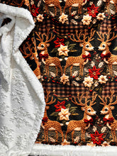 Load image into Gallery viewer, Christmas Deer On Snowflakes XL Adult Size