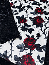 Load image into Gallery viewer, Vintage Red Roses + Black Poppy Xl Adult