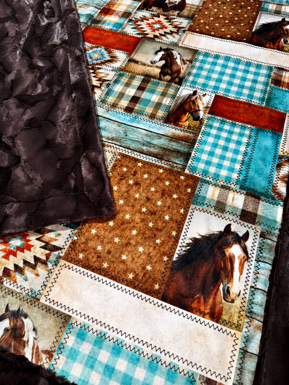 Ranch Faux Quilt XL Adult Size