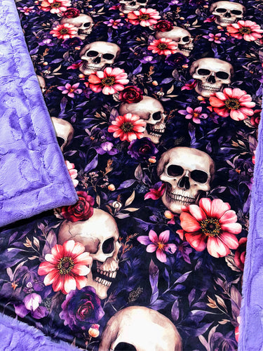 Floral Skulls XL Adult Size