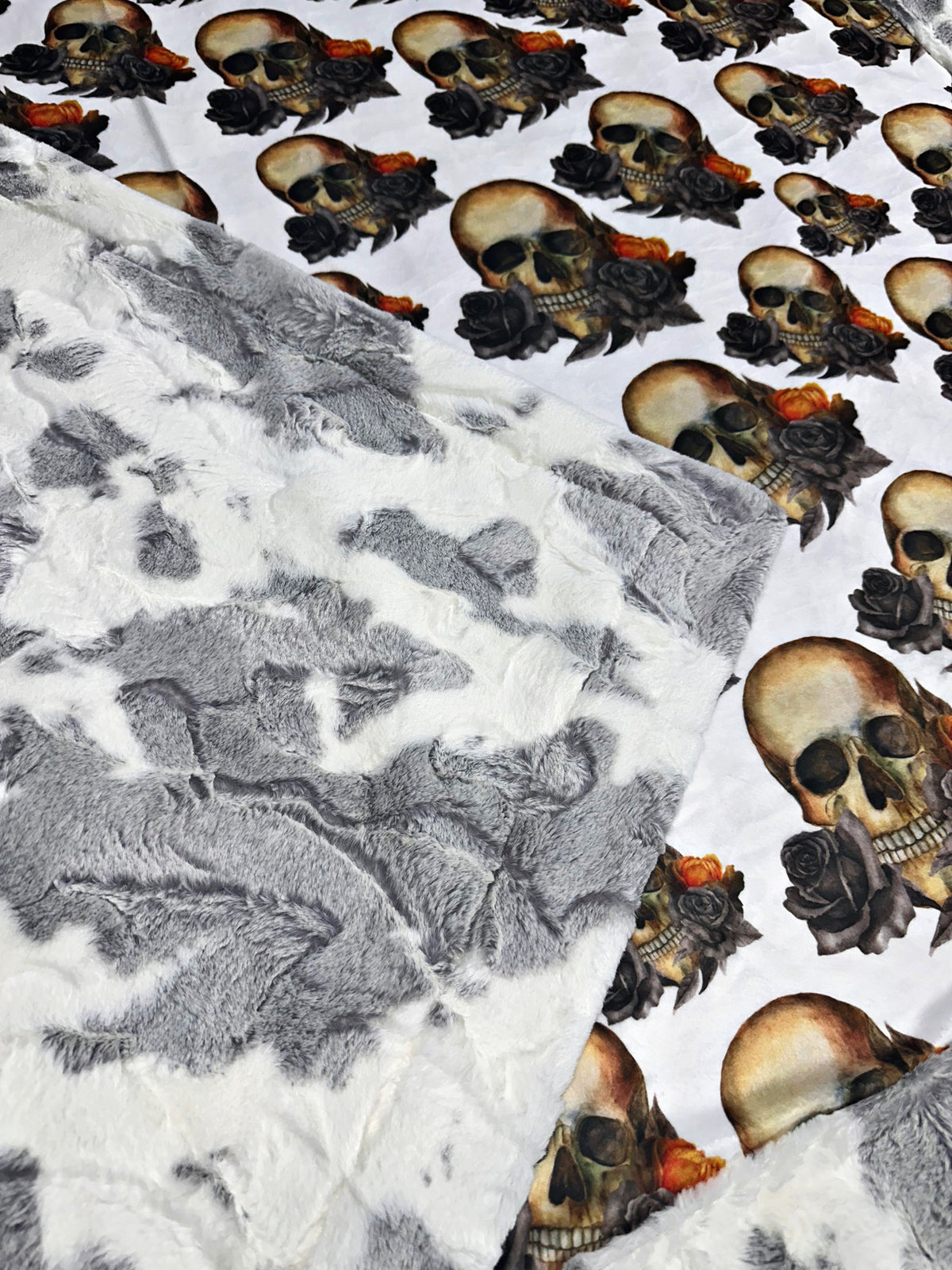 Floral Skulls XL Adult Size