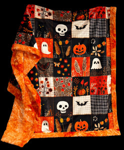 Halloween Faux Quilt XL Adult Size