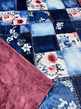 Load image into Gallery viewer, Floral Denim XL Adult Size