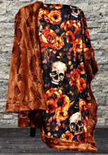 Load image into Gallery viewer, Floral Skulls XL Adult Size