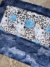 Load image into Gallery viewer, Floral Blue Lovey Size