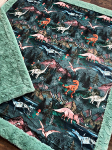 Dino Land Throw Size